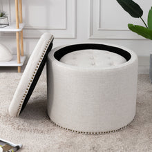 Load image into Gallery viewer, Oscar Storage Ottomans (Set of 2)