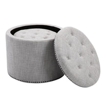 Load image into Gallery viewer, Oscar Storage Ottomans (Set of 2)