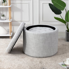 Load image into Gallery viewer, Oscar Storage Ottomans (Set of 2)