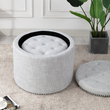 Load image into Gallery viewer, Oscar Storage Ottomans (Set of 2)