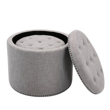 Load image into Gallery viewer, Oscar Storage Ottomans (Set of 2)