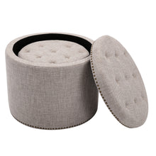 Load image into Gallery viewer, Oscar Storage Ottomans (Set of 2)