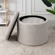 Load image into Gallery viewer, Oscar Storage Ottomans (Set of 2)