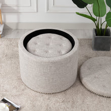 Load image into Gallery viewer, Oscar Storage Ottomans (Set of 2)