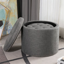Load image into Gallery viewer, Oscar Storage Ottomans (Set of 2)