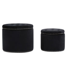 Load image into Gallery viewer, Oscar Storage Ottomans (Set of 2)