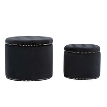 Load image into Gallery viewer, Oscar Storage Ottomans (Set of 2)