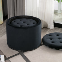 Load image into Gallery viewer, Oscar Storage Ottomans (Set of 2)