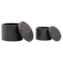 Load image into Gallery viewer, Oscar Storage Ottomans (Set of 2)