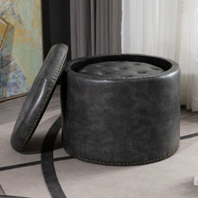 Load image into Gallery viewer, Oscar Storage Ottomans (Set of 2)