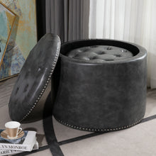 Load image into Gallery viewer, Oscar Storage Ottomans (Set of 2)