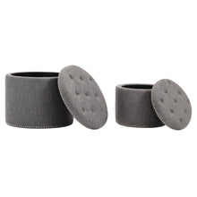 Load image into Gallery viewer, Oscar Storage Ottomans (Set of 2)
